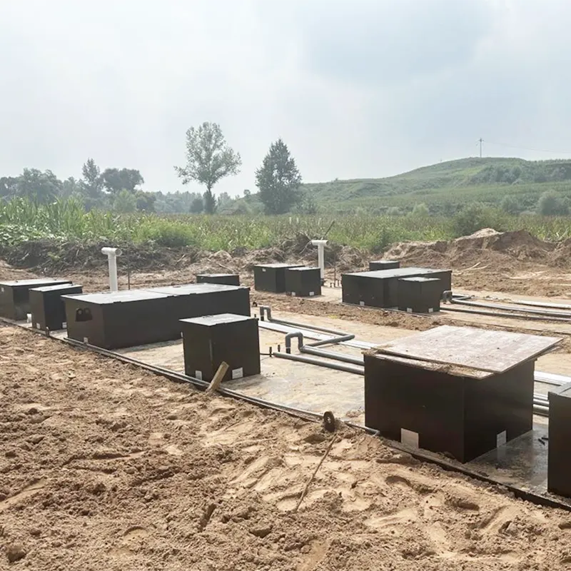 Begraven grootschalig gecentraliseerd zuiveringsstation voor huishoudelijk afvalwater